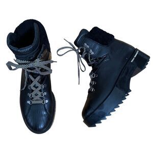 Yohji Yamamoto Y-3 Super Hike Chunky Platform Boots Size 8 Black